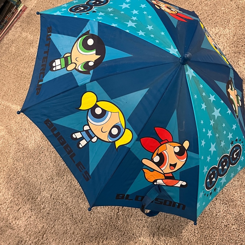 Cartoon Network Powerpuff Girls Blue Umbrella - Picture 4 of 9
